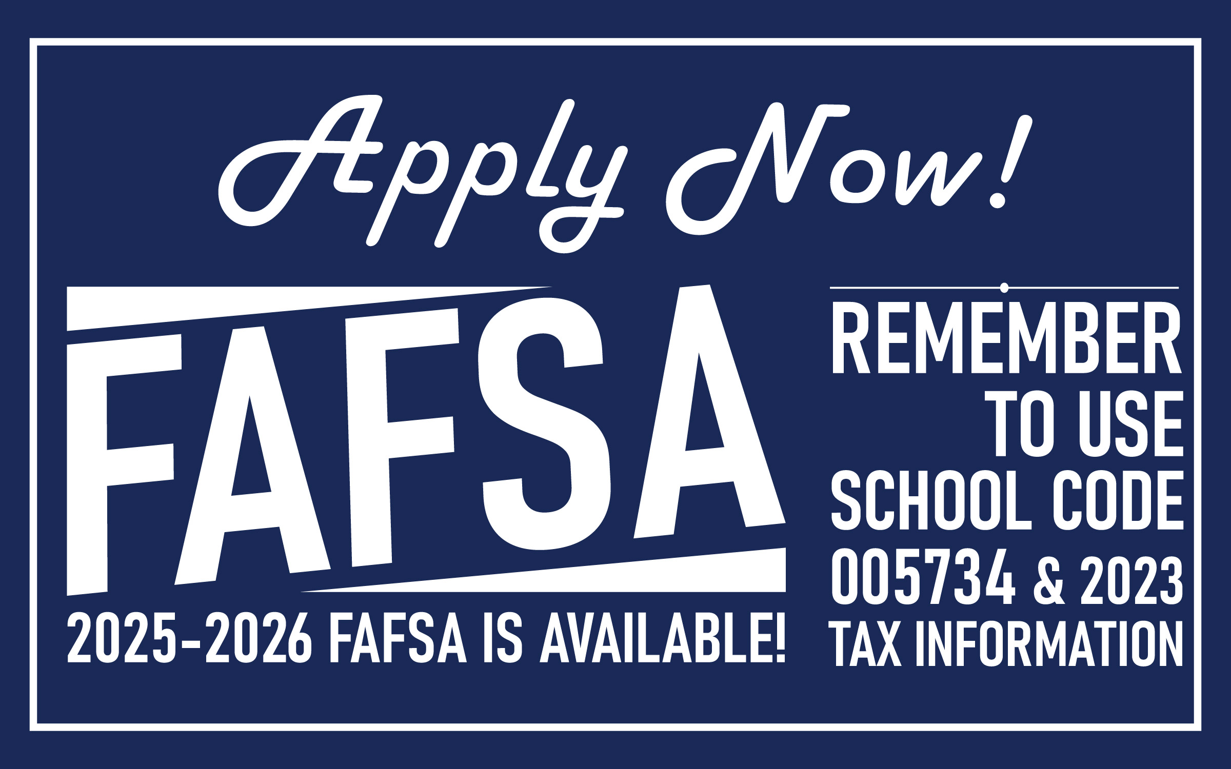 FAFSA Available