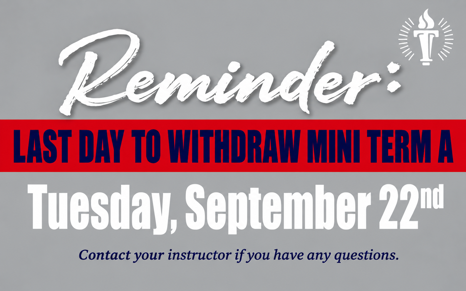 Withdrawal Reminder