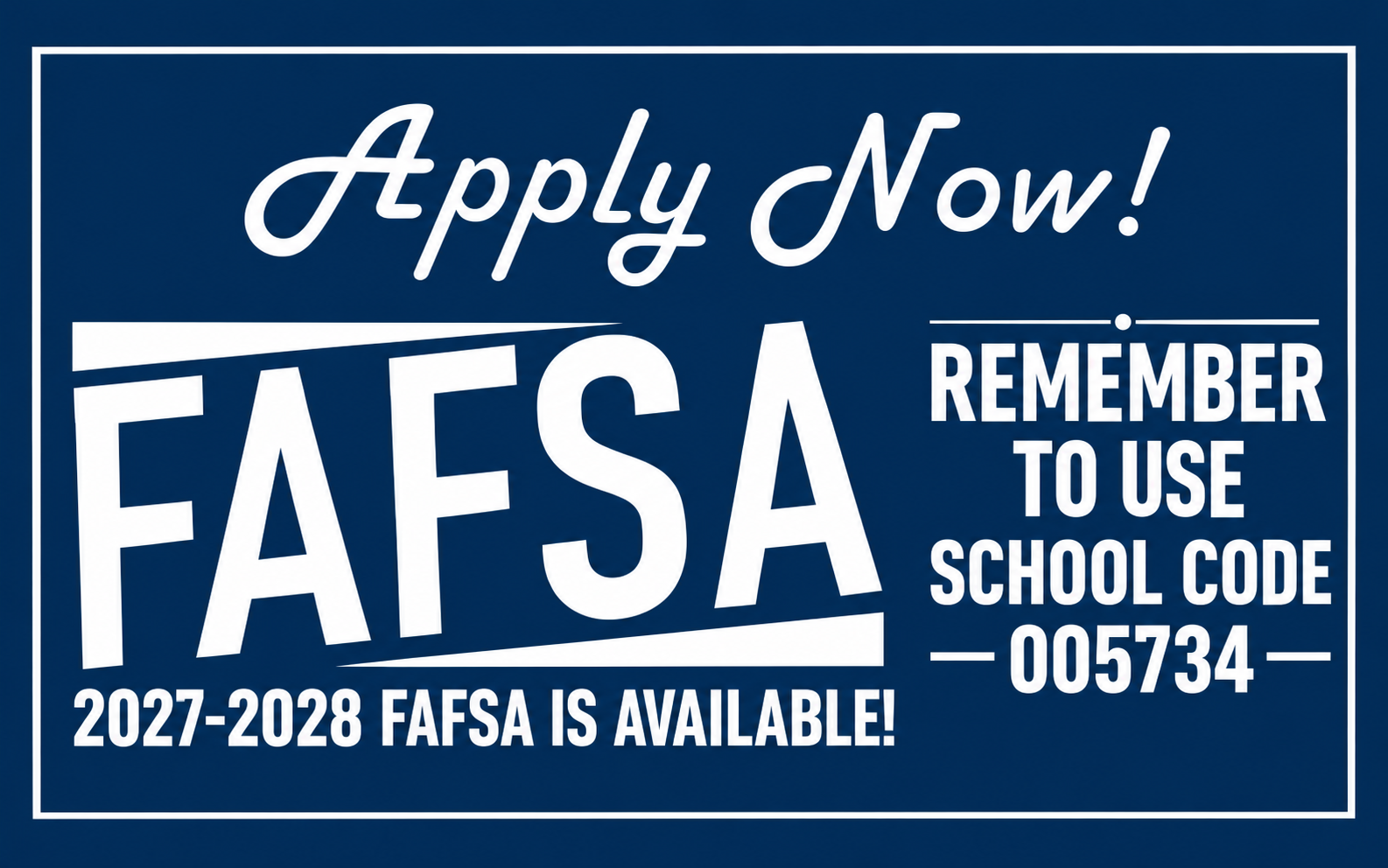 FAFSA Available